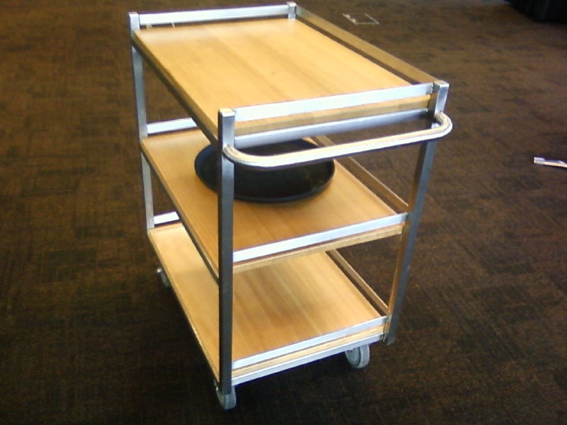 stainless steel food trolley